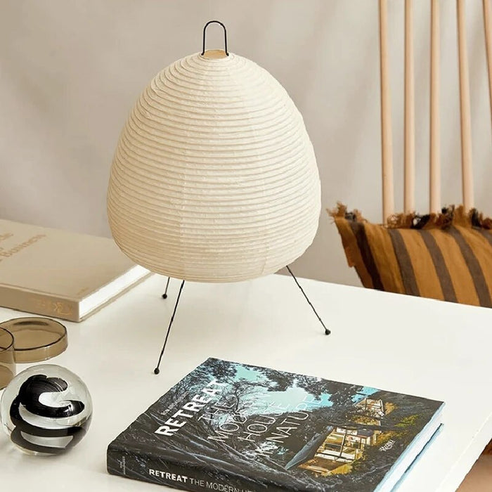 Japanische Lampe aus Reispapier-Leuchtezauber