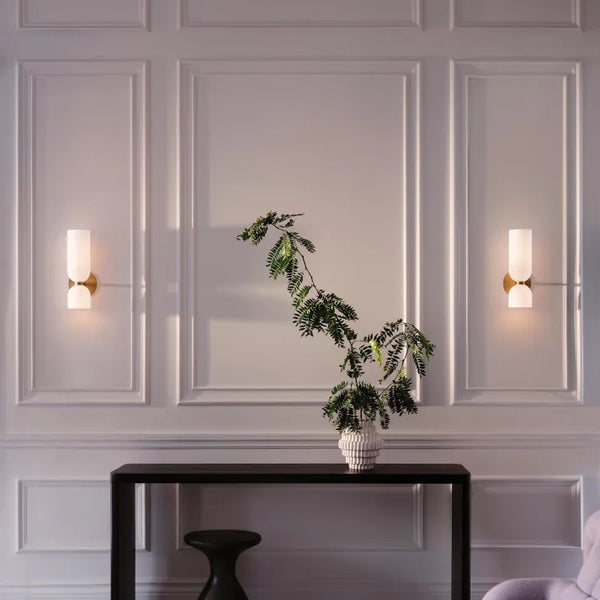 Doppelkopf Glas Wandleuchte Led Sconce-Leuchtezauber